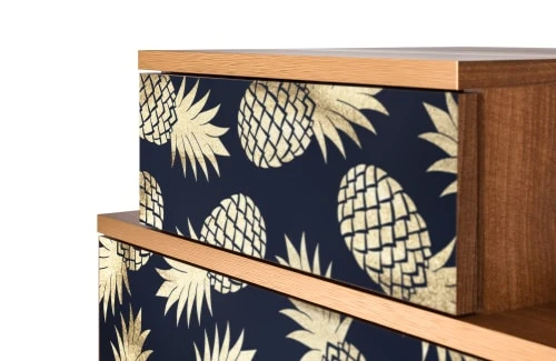 Storyz Table De Chevet Bleu Et Jaune 2 Tiroirs L 58 Cm 7 Storyz Table De Chevet Bleu Et Jaune 2 Tiroirs L 58 Cm – Image 5