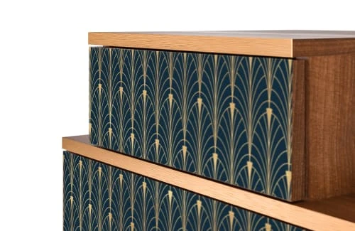 Storyz Table De Chevet Bleu Et Jaune 2 Tiroirs L 58 Cm 7 Storyz Table De Chevet Bleu Et Jaune 2 Tiroirs L 58 Cm – Image 5