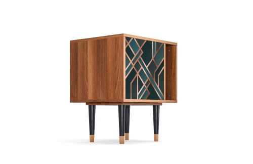 Storyz Table De Chevet Bleu-vert 1 Porte L 58 Cm 6 Storyz Table De Chevet Bleu-vert 1 Porte L 58 Cm – Image 4