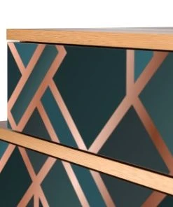 Storyz Table De Chevet Bleu-vert 2 Tiroirs L 58 Cm -Boutique Maisons du Monde table de chevet bleu vert 2 tiroirs l 58 cm 16