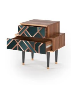 Storyz Table De Chevet Bleu-vert 2 Tiroirs L 58 Cm -Boutique Maisons du Monde table de chevet bleu vert 2 tiroirs l 58 cm 17