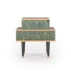 Storyz Table De Chevet Bleu-vert 2 Tiroirs L 58 Cm