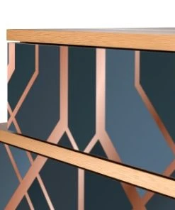 Storyz Table De Chevet Bleu-vert 2 Tiroirs L 58 Cm -Boutique Maisons du Monde table de chevet bleu vert 2 tiroirs l 58 cm 4