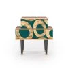 Storyz Table De Chevet Bleu-vert 2 Tiroirs L 58 Cm -Boutique Maisons du Monde table de chevet bleu vert 2 tiroirs l 58 cm 6