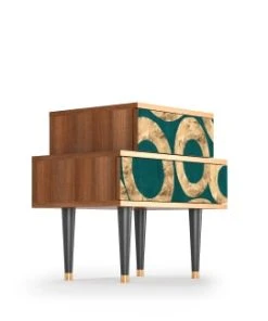 Storyz Table De Chevet Bleu-vert 2 Tiroirs L 58 Cm -Boutique Maisons du Monde table de chevet bleu vert 2 tiroirs l 58 cm 9