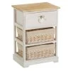 Unimasa Table De Chevet Bois 1 Tiroir + 2 Paniers -Boutique Maisons du Monde table de chevet bois 1 tiroir 2 paniers