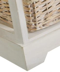 Wadiga Table De Chevet Bois 1 Tiroir + 3 Paniers 40x29x73cm -Boutique Maisons du Monde table de chevet bois 1 tiroir 3 paniers 40x29x73cm 2