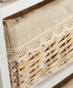 Wadiga Table De Chevet Bois 1 Tiroir + 3 Paniers 40x29x73cm -Boutique Maisons du Monde table de chevet bois 1 tiroir 3 paniers 40x29x73cm 4