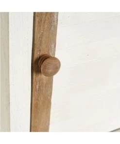 Unimasa Table De Chevet Bois Blanc Et Bois Cérusé 40x29x74cm -Boutique Maisons du Monde table de chevet bois blanc et bois ceruse 40x29x74cm 3