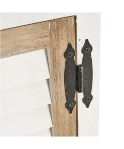 Unimasa Table De Chevet Bois Blanc Et Bois Cérusé 40x29x74cm -Boutique Maisons du Monde table de chevet bois blanc et bois ceruse 40x29x74cm 4