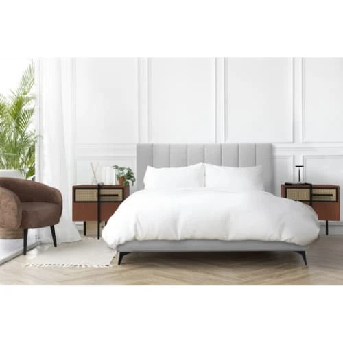 Artecosy Table De Chevet Bois Et Métal Noyer 6 Artecosy Table De Chevet Bois Et Métal Noyer – Image 4