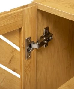 Five Simply Smart Table De Chevet Bois Et Porte Bambou - 45x38x70cm -Boutique Maisons du Monde table de chevet bois et porte bambou 45x38x70cm 3