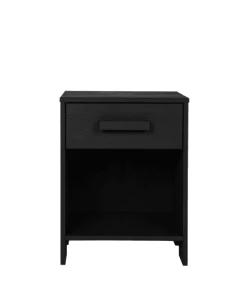 WOOOD Table De Chevet Bois Fsc Noir