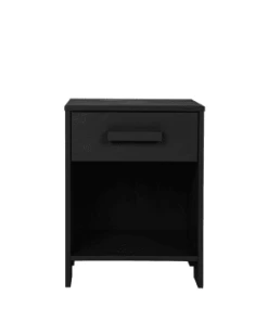 WOOOD Table De Chevet Bois Fsc Gris Béton -Boutique Maisons du Monde table de chevet bois fsc noir denis 1