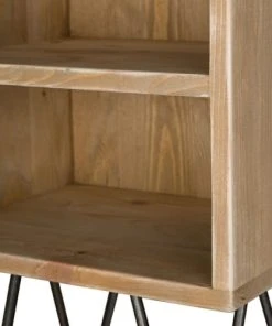 Dendro Table De Chevet Bois Massif Pied Métal -Boutique Maisons du Monde table de chevet bois massif pied metal 4