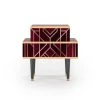 Storyz Table De Chevet Bordeaux 2 Tiroirs L 58 Cm -Boutique Maisons du Monde table de chevet bordeaux 2 tiroirs l 58 cm
