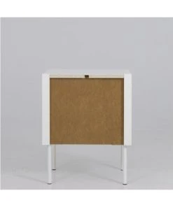 Meubles & Design Table De Chevet Contemporaine Avec Tiroir Blanc -Boutique Maisons du Monde table de chevet contemporaine avec tiroir blanc 5