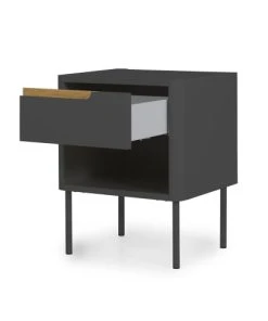 Meubles & Design Table De Chevet Contemporaine Avec Tiroir Gris -Boutique Maisons du Monde table de chevet contemporaine avec tiroir gris 4