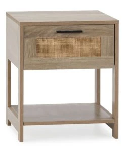 HOMN Table De Chevet De 1 Tiroir, Couleur Chêne