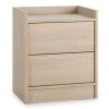 HOMN Table De Chevet De 2 Tiroirs, Couleur Chêne -Boutique Maisons du Monde table de chevet de 2 tiroirs couleur chene