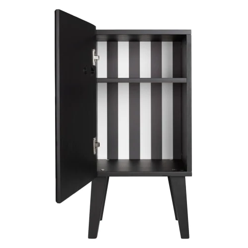 RNT By Really Nice Things Table De Chevet De Bois De Pin Massif Couleur Noir Droit 4 RNT By Really Nice Things Table De Chevet De Bois De Pin Massif Couleur Noir Droit â Image 2