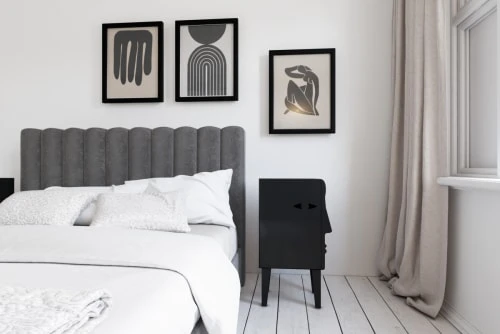 RNT By Really Nice Things Table De Chevet De Bois De Pin Massif Couleur Noir Droit 8 RNT By Really Nice Things Table De Chevet De Bois De Pin Massif Couleur Noir Droit â Image 6