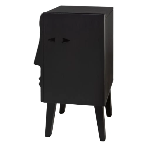 RNT By Really Nice Things Table De Chevet De Bois De Pin Massif Couleur Noir Droit 3 RNT By Really Nice Things Table De Chevet De Bois De Pin Massif Couleur Noir Droit