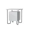 TOILINUX Table De Chevet Design Blanc -Boutique Maisons du Monde table de chevet design blanc