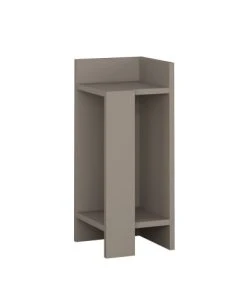 TOILINUX Table De Chevet Droite Taupe
