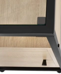 Tectake Table De Chevet Dudley 40 X 43 X 60,5 Cm Bois Clair Industriel, Chêne -Boutique Maisons du Monde table de chevet dudley 40 x 43 x 60 5 cm bois clair industriel chene 5