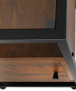 Tectake Table De Chevet Dudley 40 X 43 X 60,5 Cm Bois Foncé Industriel -Boutique Maisons du Monde table de chevet dudley 40 x 43 x 60 5 cm bois fonce industriel 5