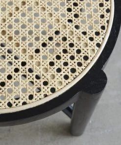 BOIS DESSUS BOIS DESSOUS Table De Chevet En Acajou Massif Et Cannage Noir -Boutique Maisons du Monde table de chevet en acajou massif et cannage noir 3