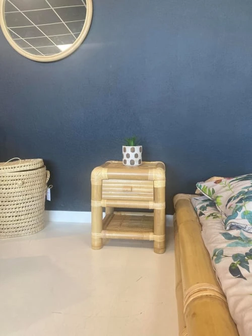 HYDILE Table De Chevet En Bambou 5 HYDILE Table De Chevet En Bambou – Image 3