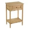 Unimasa Table De Chevet En Bois 1 Tiroir + 1 étagère