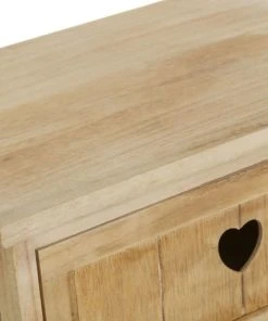 Unimasa Table De Chevet En Bois 1 Tiroir Et 2 Paniers H58cm -Boutique Maisons du Monde table de chevet en bois 1 tiroir et 2 paniers h58cm 2