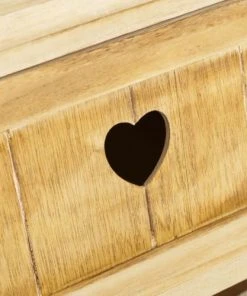 Unimasa Table De Chevet En Bois 1 Tiroir Et 2 Paniers H58cm -Boutique Maisons du Monde table de chevet en bois 1 tiroir et 2 paniers h58cm 3