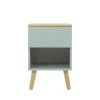 Tenzo Table De Chevet En Bois 1 Tiroir Vert D'eau -Boutique Maisons du Monde table de chevet en bois 1 tiroir vert d eau