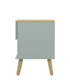 Tenzo Table De Chevet En Bois 1 Tiroir Vert D'eau -Boutique Maisons du Monde table de chevet en bois 1 tiroir vert d eau 3