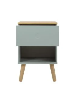 Tenzo Table De Chevet En Bois 1 Tiroir Vert D'eau -Boutique Maisons du Monde table de chevet en bois 1 tiroir vert d eau 4