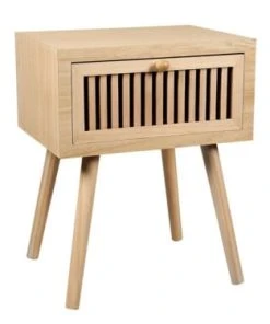 Jardideco Table De Chevet En Bois