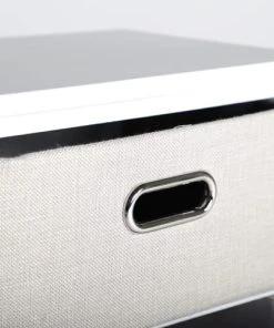 Lastdeco Table De Chevet En Bois Blanc Et Marron 38x28x60 -Boutique Maisons du Monde table de chevet en bois blanc et marron 38x28x60 3