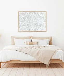 Lastdeco Table De Chevet En Bois Blanc Et Marron 44x32x57 -Boutique Maisons du Monde table de chevet en bois blanc et marron 44x32x57 3