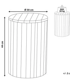 Beliani Table De Chevet En Bois Clair Et Blanc 11 Beliani Table De Chevet En Bois Clair Et Blanc -Boutique Maisons du Monde table de chevet en bois clair et blanc 4