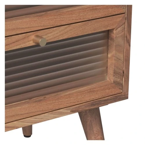 Rendez Vous Déco Table De Chevet En Bois D'acacia 2 Tiroirs 6 Rendez Vous Déco Table De Chevet En Bois D'acacia 2 Tiroirs – Image 4