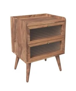 Rendez Vous Déco Table De Chevet En Bois D'acacia 2 Tiroirs 12 Rendez Vous Déco Table De Chevet En Bois D'acacia 2 Tiroirs -Boutique Maisons du Monde table de chevet en bois d acacia 2 tiroirs 4