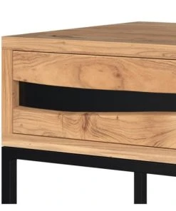 Rendez Vous Déco Table De Chevet En Bois D'acacia Et Métal, 1 Tiroir Et 1 étagère -Boutique Maisons du Monde table de chevet en bois d acacia et metal 1 tiroir et 1 etagere 3