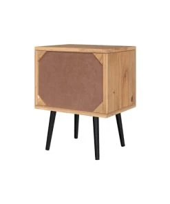 Rendez Vous Déco Table De Chevet En Bois D'acacia Et Métal, 1 Tiroir Et 1 Niche -Boutique Maisons du Monde table de chevet en bois d acacia et metal 1 tiroir et 1 niche 5