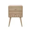 Rendez Vous Déco Table De Chevet En Bois De Manguier Gravé 2 Tiroirs -Boutique Maisons du Monde table de chevet en bois de manguier grave 2 tiroirs