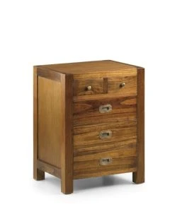 MOYCOR Table De Chevet En Bois De Mindi Marron L50