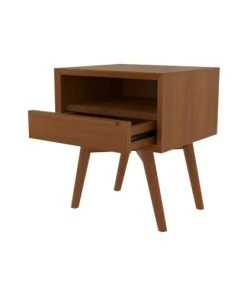 Rendez Vous Déco Table De Chevet En Bois De Teck, 1 Niche Et 1 Tiroir -Boutique Maisons du Monde table de chevet en bois de teck 1 niche et 1 tiroir 3